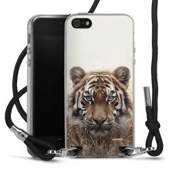 New Carry Case Transparent Stoff schwarz/silber