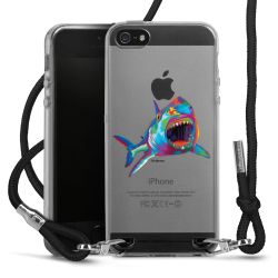 New Carry Case Transparent Stoff schwarz/silber