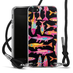 New Carry Case Transparent Stoff schwarz/silber