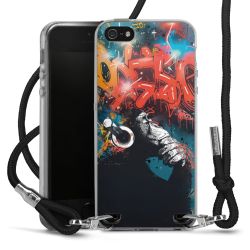 New Carry Case Transparent Stoff schwarz/silber