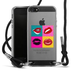 New Carry Case Transparent Stoff schwarz/silber