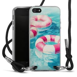 New Carry Case Transparent Stoff schwarz/silber