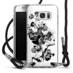 Carry Case Transparent Fabric black/silver