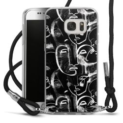 Carry Case Transparent Fabric black/silver