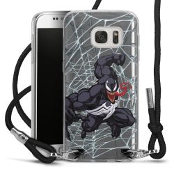 New Carry Case Transparent Stoff schwarz/silber