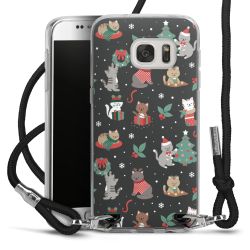 New Carry Case Transparent Stoff schwarz/silber