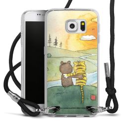 New Carry Case Transparent Stoff schwarz/silber