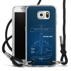 New Carry Case Transparent Stoff schwarz/silber