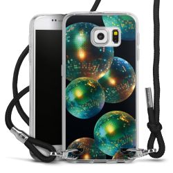 New Carry Case Transparent Stoff schwarz/silber