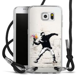 New Carry Case Transparent Stoff schwarz/silber