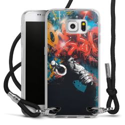 New Carry Case Transparent Stoff schwarz/silber