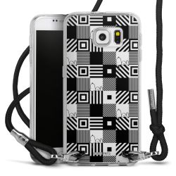 New Carry Case Transparent Stoff schwarz/silber