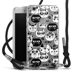 Carry Case Transparent Fabric black/silver