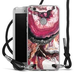 Carry Case Transparent Fabric black/silver