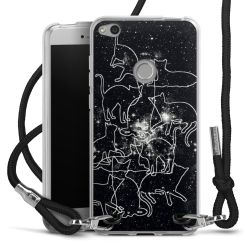 Carry Case Transparent Fabric black/silver