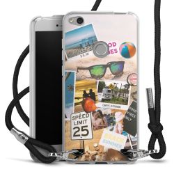 Carry Case Transparent Fabric black/silver