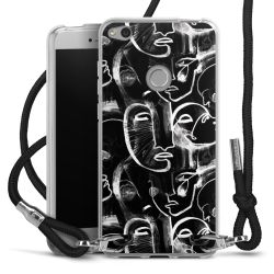 Carry Case Transparent Fabric black/silver