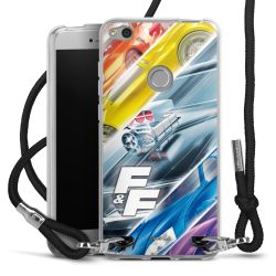 Carry Case Transparent Fabric black/silver