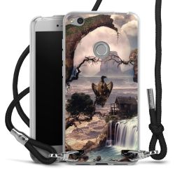 Carry Case Transparent Fabric black/silver