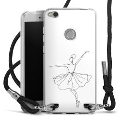 New Carry Case Transparent Stoff schwarz/silber