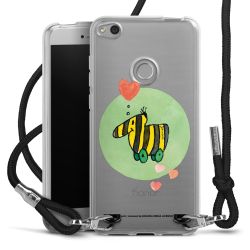 New Carry Case Transparent Stoff schwarz/silber