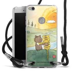 New Carry Case Transparent Stoff schwarz/silber