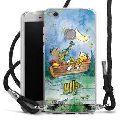 New Carry Case Transparent Stoff schwarz/silber