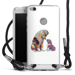 New Carry Case Transparent Stoff schwarz/silber