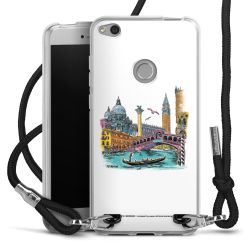 New Carry Case Transparent Stoff schwarz/silber