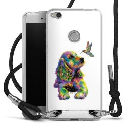 New Carry Case Transparent Stoff schwarz/silber