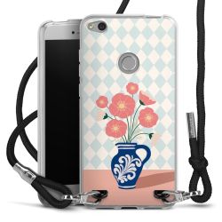 New Carry Case Transparent Stoff schwarz/silber