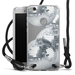 New Carry Case Transparent Stoff schwarz/silber