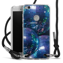 New Carry Case Transparent Stoff schwarz/silber