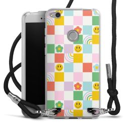 New Carry Case Transparent Stoff schwarz/silber