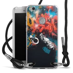 New Carry Case Transparent Stoff schwarz/silber