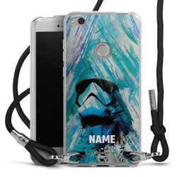 New Carry Case Transparent Stoff schwarz/silber