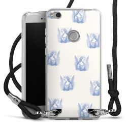 New Carry Case Transparent Stoff schwarz/silber