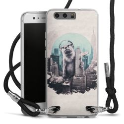 Carry Case Transparent Fabric black/silver