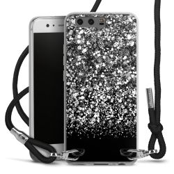 Carry Case Transparent Fabric black/silver