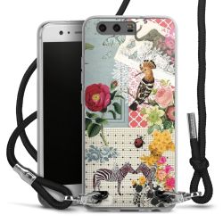 Carry Case Transparent Fabric black/silver