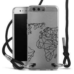 Carry Case Transparent Fabric black/silver