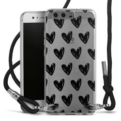 Carry Case Transparent Fabric black/silver