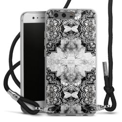 Carry Case Transparent Fabric black/silver