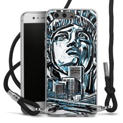 Carry Case Transparent Fabric black/silver