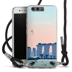 Carry Case Transparent Fabric black/silver