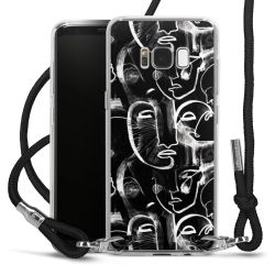 Carry Case Transparent Fabric black/silver