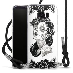 Carry Case Transparent Fabric black/silver