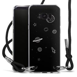 Carry Case Transparent Fabric black/silver