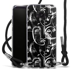 Carry Case Transparent Fabric black/silver