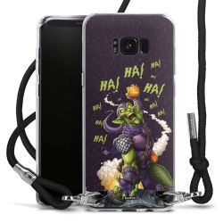 New Carry Case Transparent Stoff schwarz/silber